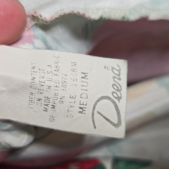 Vintage Deena Floral Lace Trim Slip Dress Sz M - Picture 12 of 13